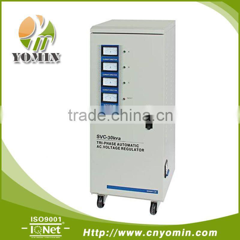 Manufacturer YMTSVC-30 Three Phase Servo Motor Stabilizer , Automatic Voltage Stabilizer 30KVA /