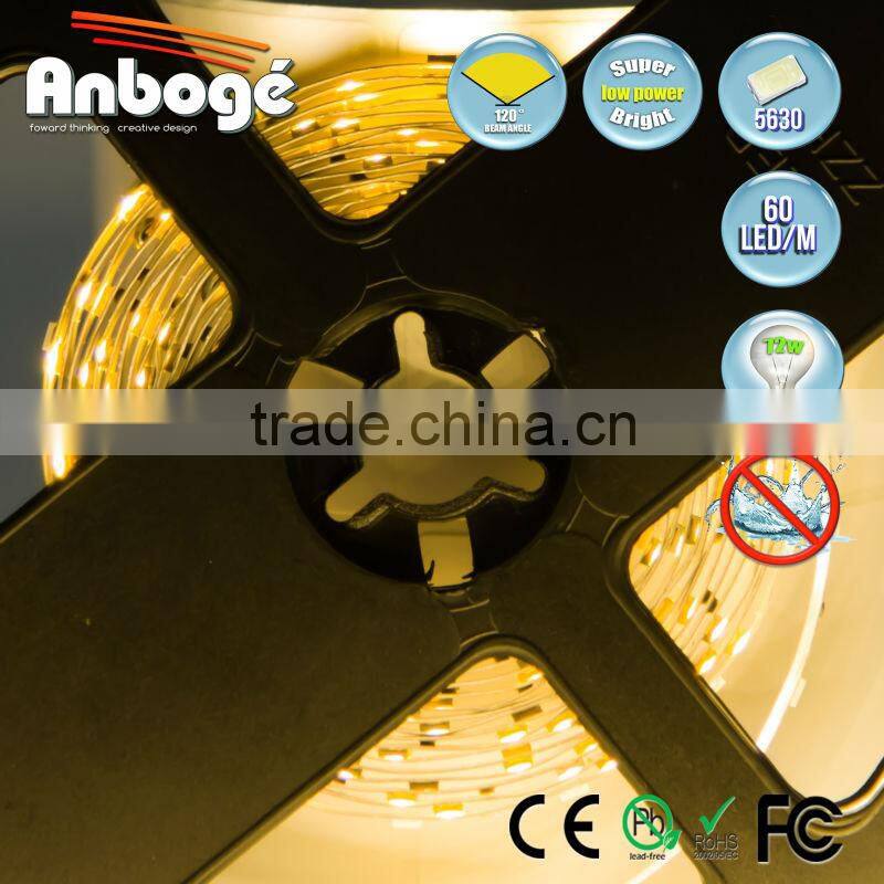 FACTORY PRICE 12V 5630 60 LED/M IP20 WARM WHITE