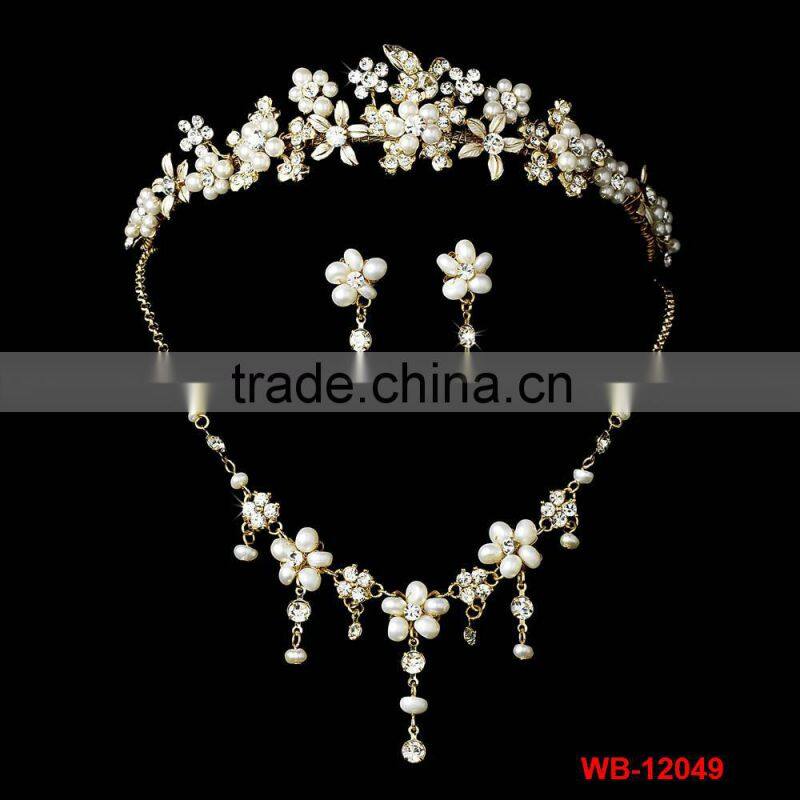 new style rhinestone wedding jewelry set