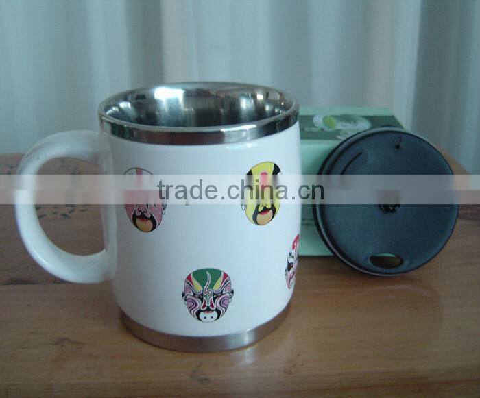 FDA Certification and Stoneware Ceramic Type white blank ceramic mug