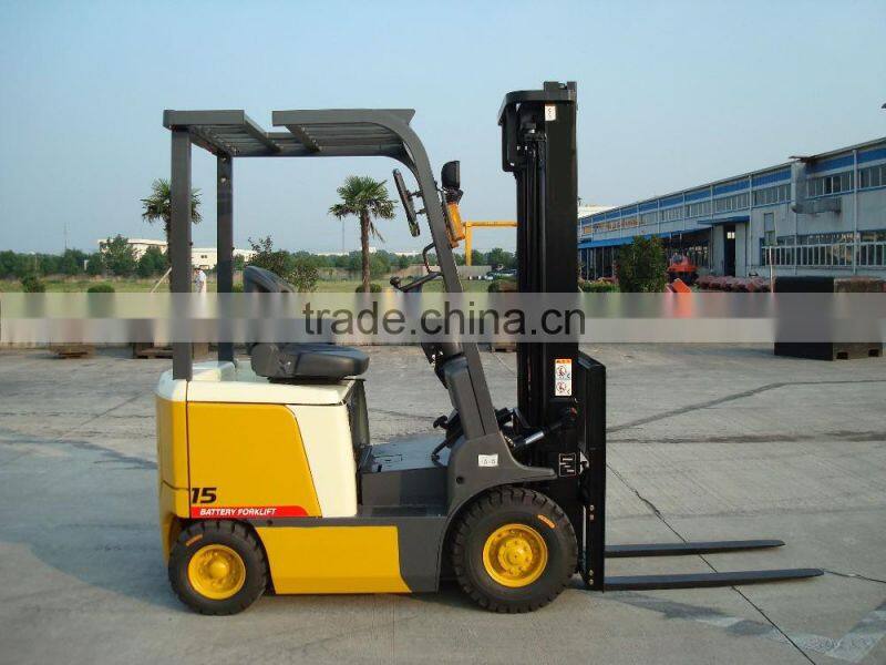 1500kg Four-Wheel Cheap DC/AC Electric Forklift FB15