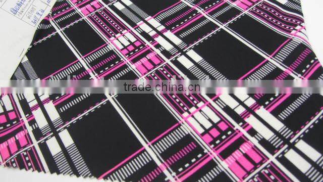 rose red black square Spandex print nylon oversleeve fabric legging