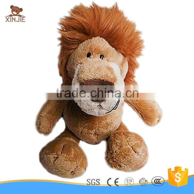 customize plush stuffed brown lion soft toy with t-shirt