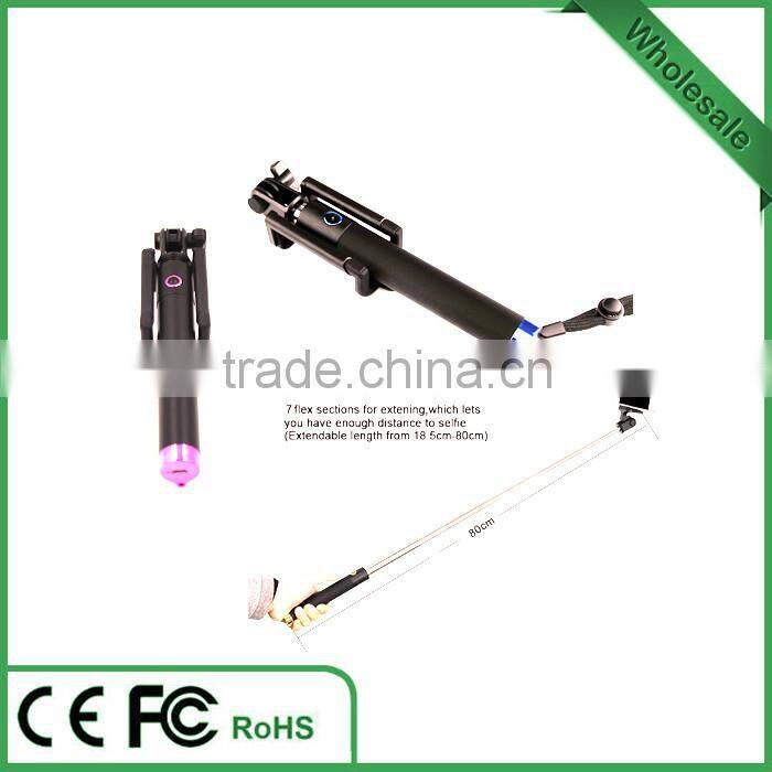 2015 New Mini build-in bluetooth selfie stick with remote control