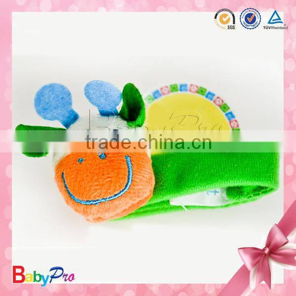 Customized Different Cartoon Design Baby Rattle Toys Bell Toy Soft Cloth Baby Rattle