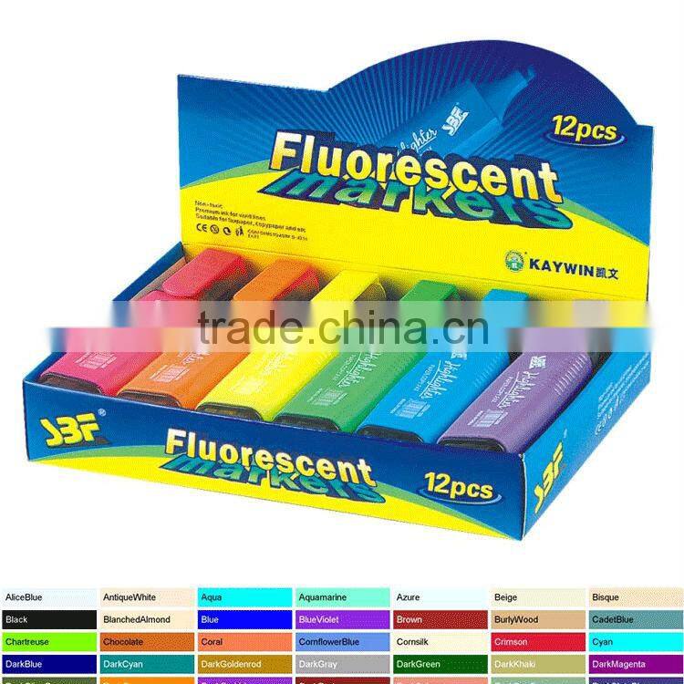 Hot selling fluorescent highlighter marker item 508