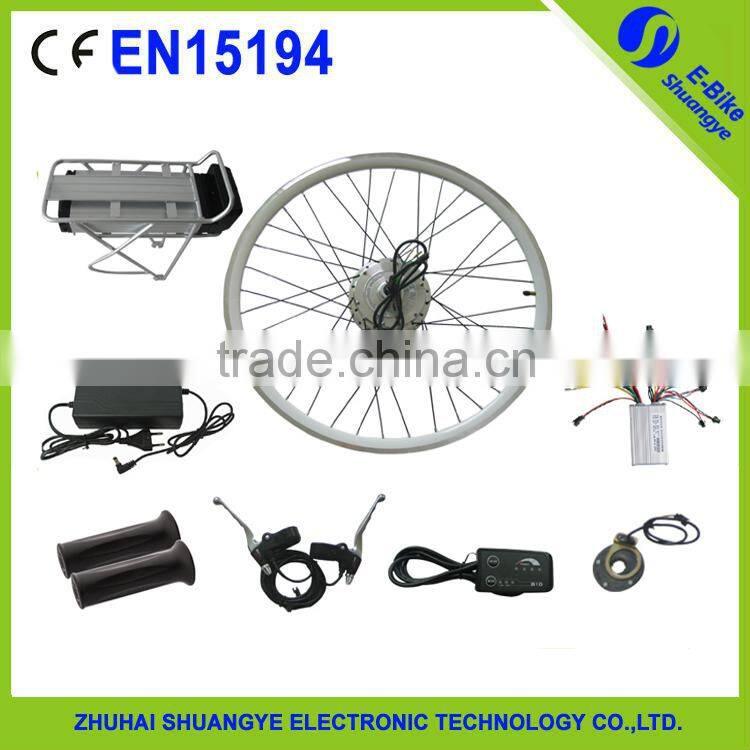 CE battery Electric bicycle kit / E bike conversion kit / 24V/36V/48V 250-1000W Motor