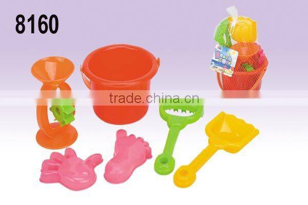 Hot Summer Products Sand Beach Toy Set with Plastic Bucket
