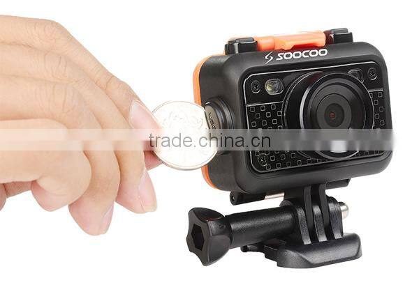 100% Original SOOCOO S60 170 degree wide lens 1080P wifi camera with remote control function