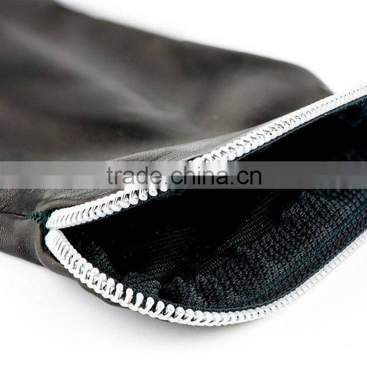 Goat Skin Glove For Lady With Zipper