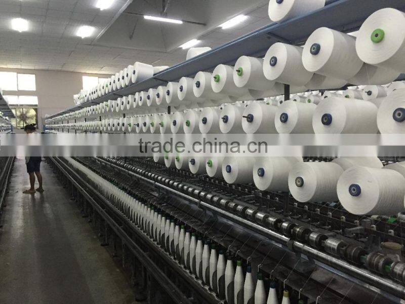 cheap price raw white 100% polyester yarn use plastic cone