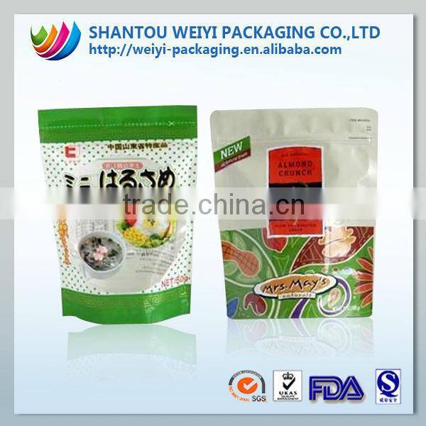 High Quality foil zip lock bag stand up pouch with zipper