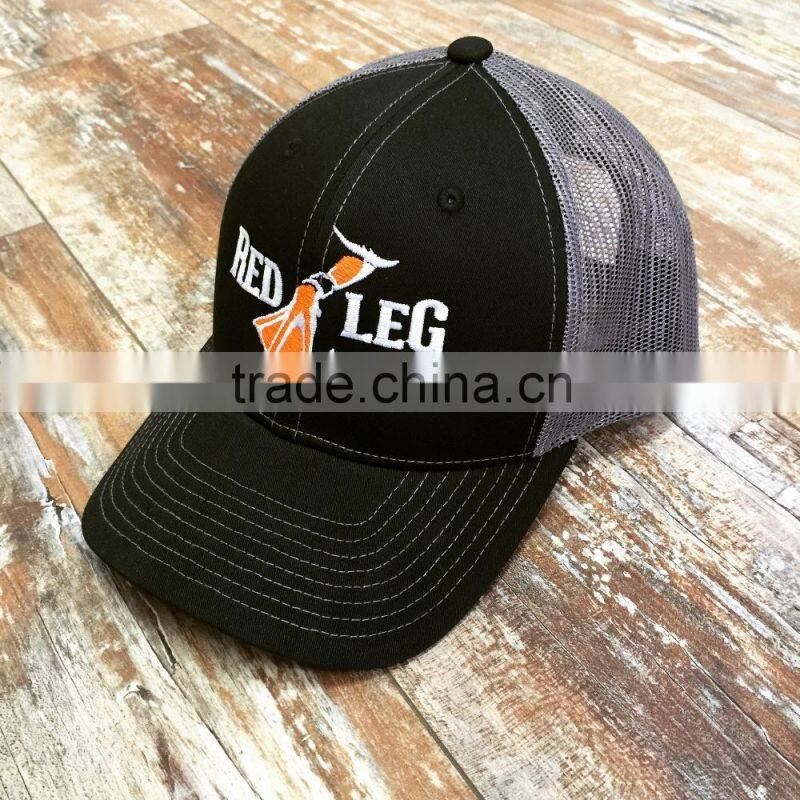 Wholesale Rope Snapback Hat Mesh Caps Trucker Hat, Custom Screen Printed Mesh Snapback Hat