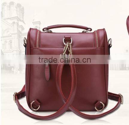 2016 new arrivel backpack Leather school Backpacks portable Waterproof shoulder bag