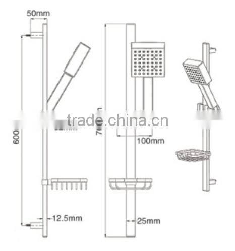 R13 High Quality Rainfall Shower head set/ shower column
