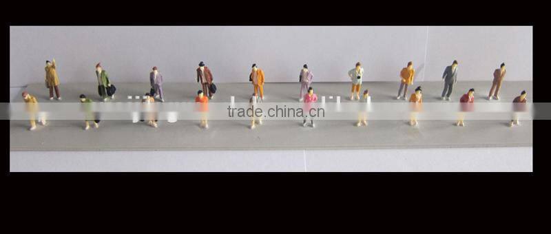 artificial model human figure,HO scale sitting model tree, model figure in resin plastic , building model color figure for 1/87