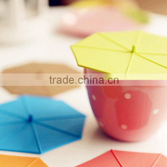 Promotional gifts umbrella shape silicone seal lid