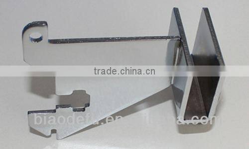 Slotted mounted bracket for tube display support