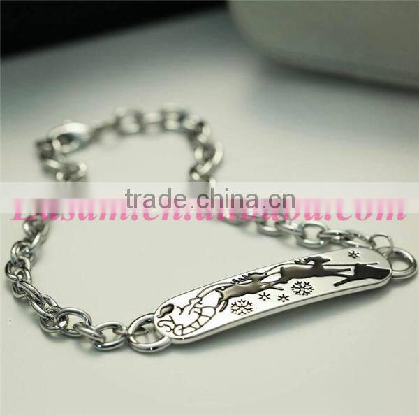 Fashion christmas jewelry cuff bangle bracelet wholesale