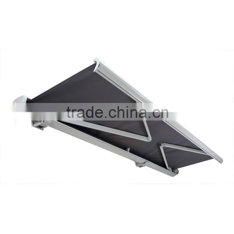 4.5m*2.5m-LED Retractable Full Cassette Folding arm Awning
