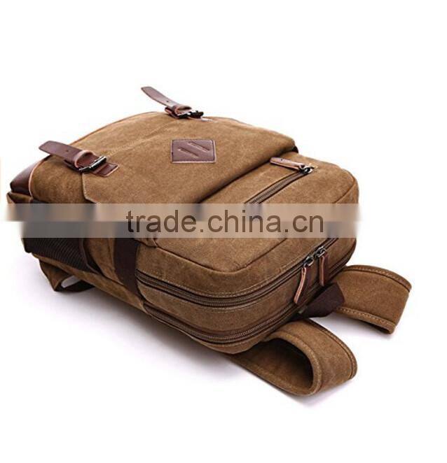 High Quality Vintage Canvas Backpack for Outdoor