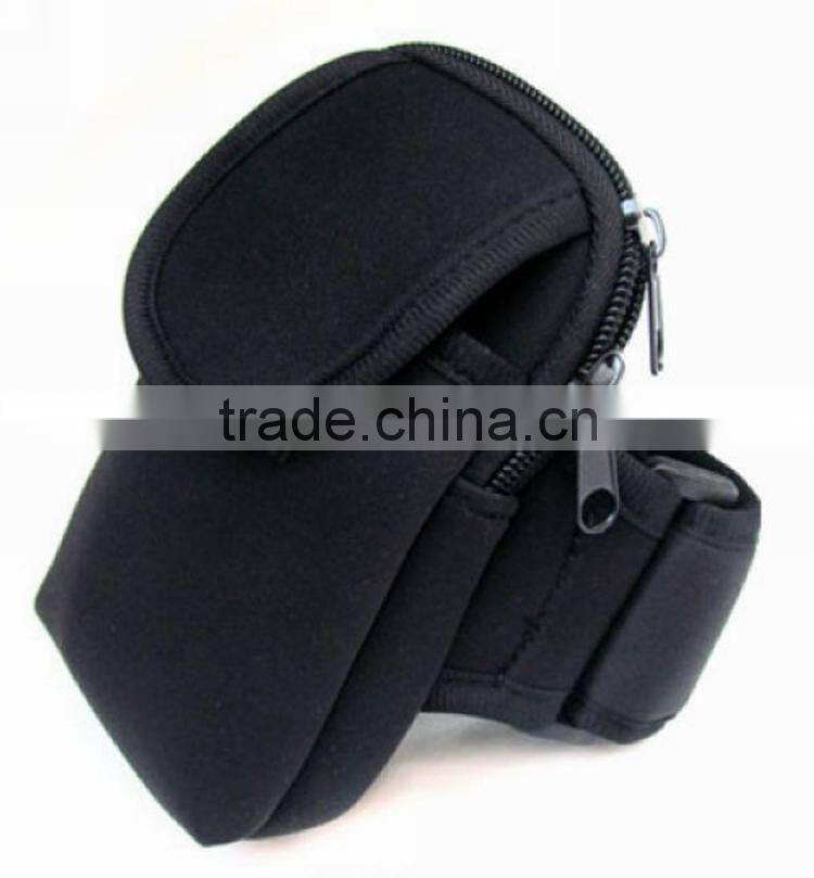 Outdoor Sports Arm Package Nylon Running Arm Band Belt Cell Pocket For Samsung Galaxy Note 2 N7100