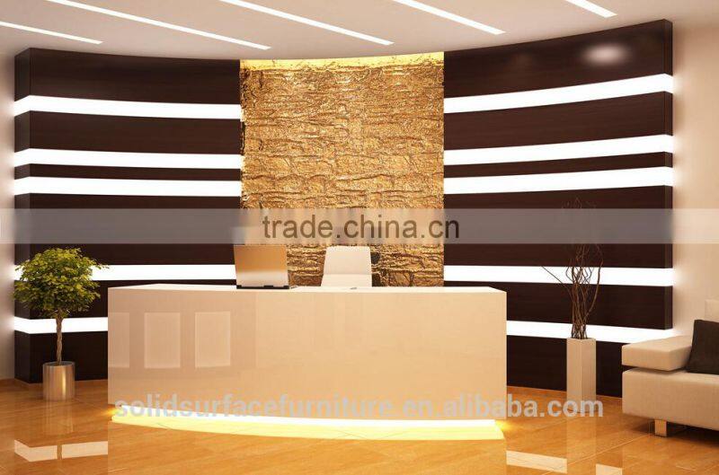 Customized for clients reception counter/office reception desk/used reception desk