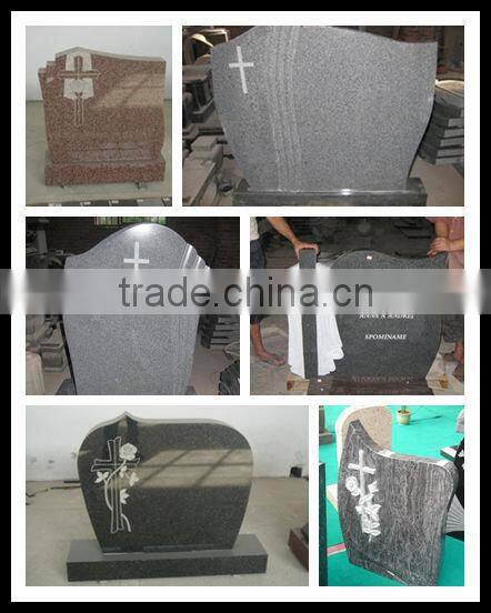 shanxi black heart shape small tombstone for sale