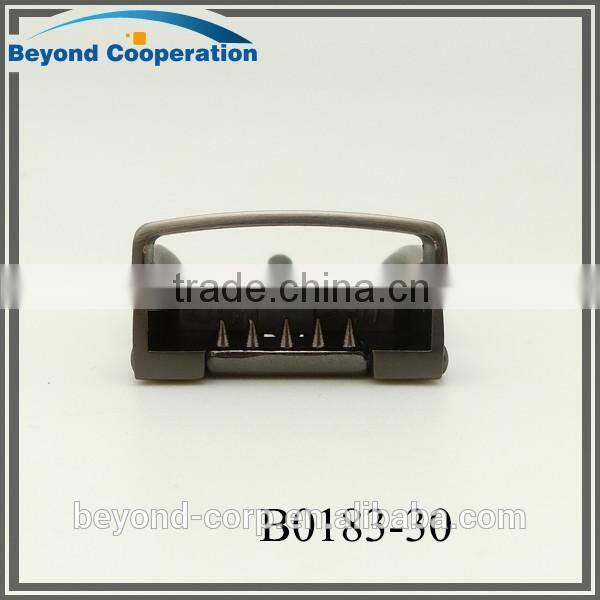 Zinc alloy die-casting matte black gun pretecting coating pin belt buckle