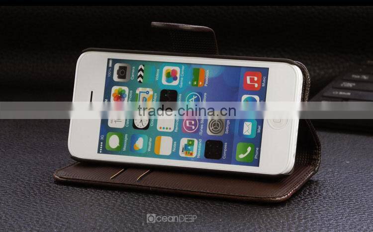 Fancy designed magnets pu leather case for iphone 5c unlocked phone case made in China