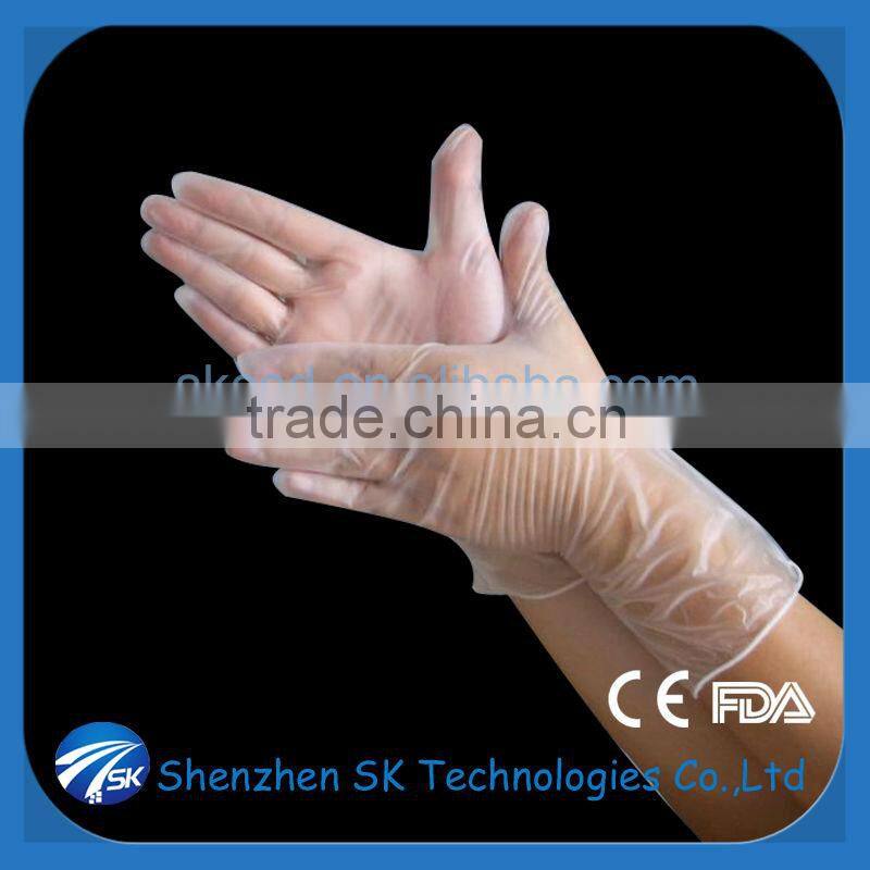 powder free vinyl exam glove
