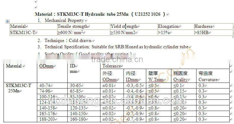 High precision astm a106 seamless tube Beeter roughness
