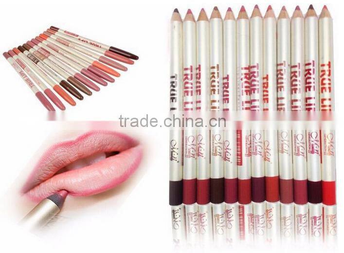 MENOW Makeup Hot Selling Wood Lip liner Pencil,Turelips liner Set