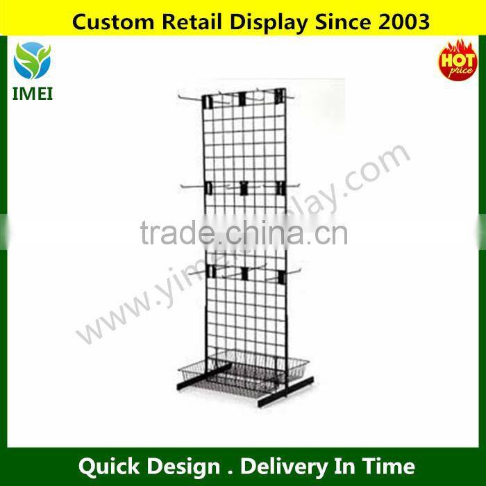 Knock Down Retail Heavy Duty Wire Metal Display Racks Shelf / Storage Shelving Units YM6-251