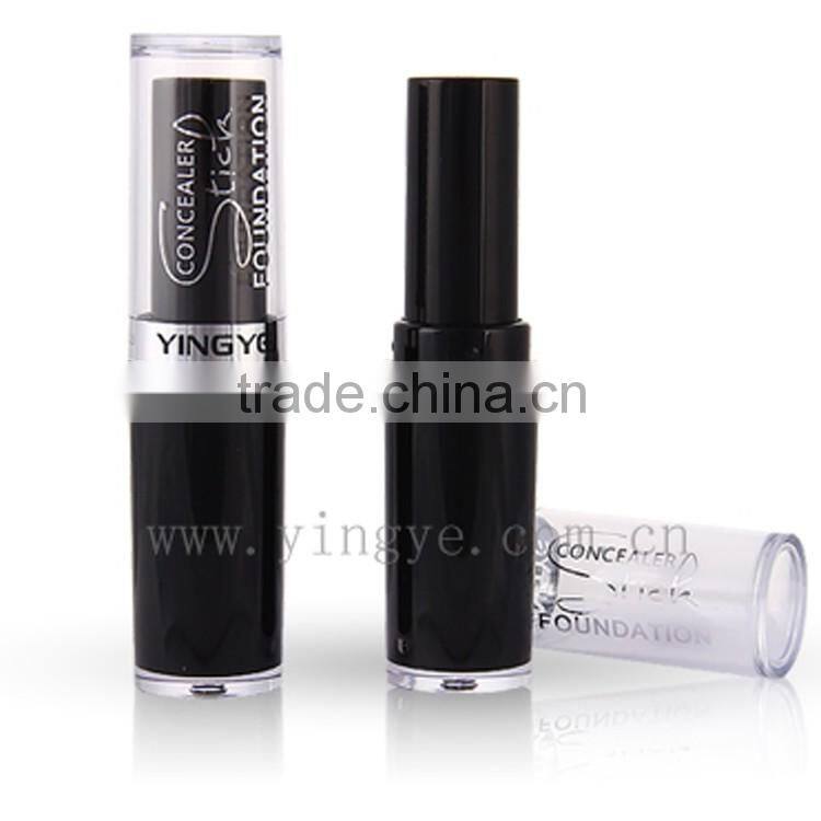 Classical transparent cap design empty plastic concealer tube