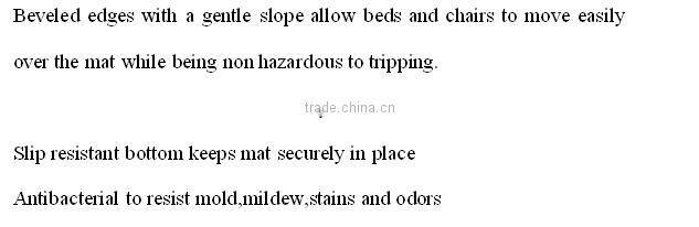 Soft bedside protection rubber mat