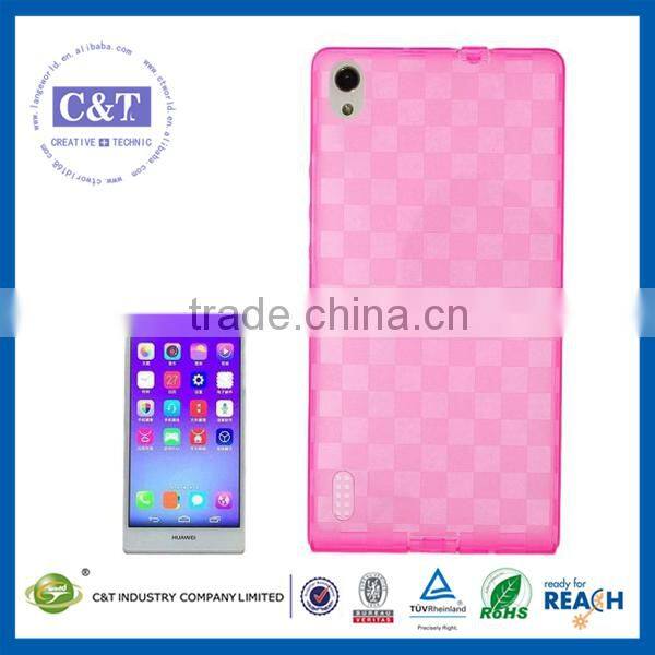 C&T Fashion new product customized flip case for huawei p7