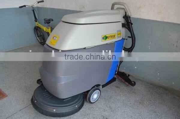 Hand push type hand floor scrubber machine