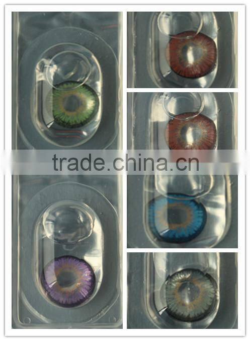 Wholesale popular Naty B type blue Korea color contact lens yearly cosmetic lenses wholesale colored contacts