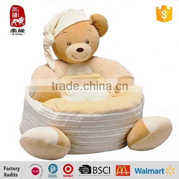 ICTI Factory Stuffed Plush Baby Chair living room Sofa foam for baby chair design