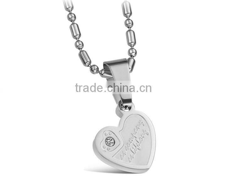 Stainless Steel pendant our best friend forever broken heart pendant