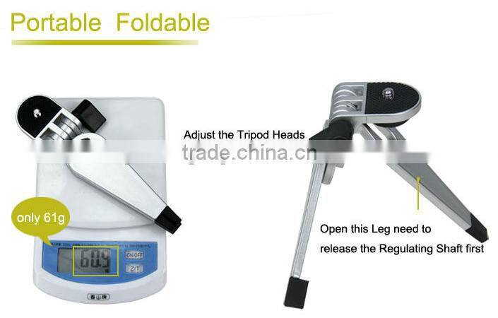 High Quality Portable Plastic Plate-Type Mobile Tripod For Digital Camera