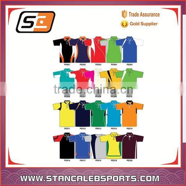stan caleb 2016 high quality mens latest design sports performance technical dry fit golf polo shirt manufacturer in China