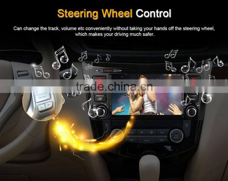 Ownice quad core android 4.4 car gps navigation for nissan qashqai/x-trial 16 ROM support DVR TPMS