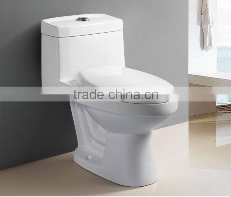 best seller in south Asia market washing down one piece toilet with unique design
