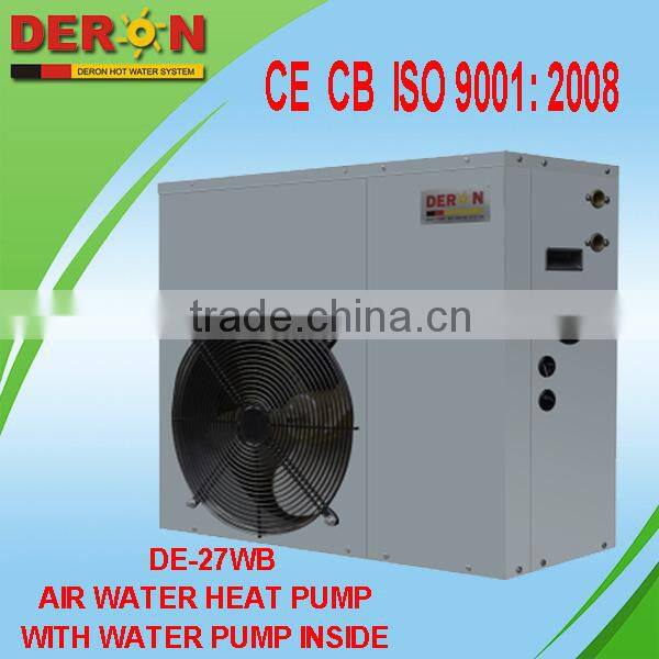 10.8kW water pump heating element air water heat pump Guangzhou Deron for family