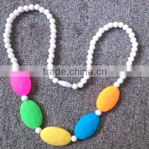 Teething Necklace Chic BPA Free silicone beads teething,baby teething bead necklaces fashion,teething bead necklaces