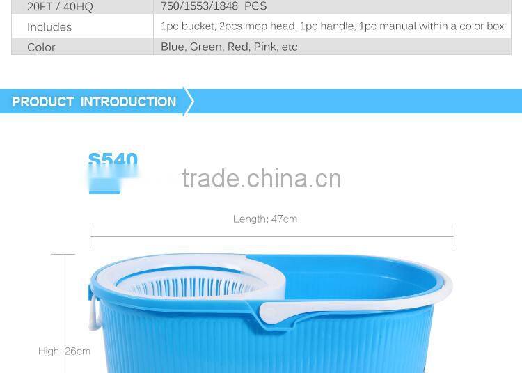360 heavy duty cleaning wringer swivel mop and washing sink bucket