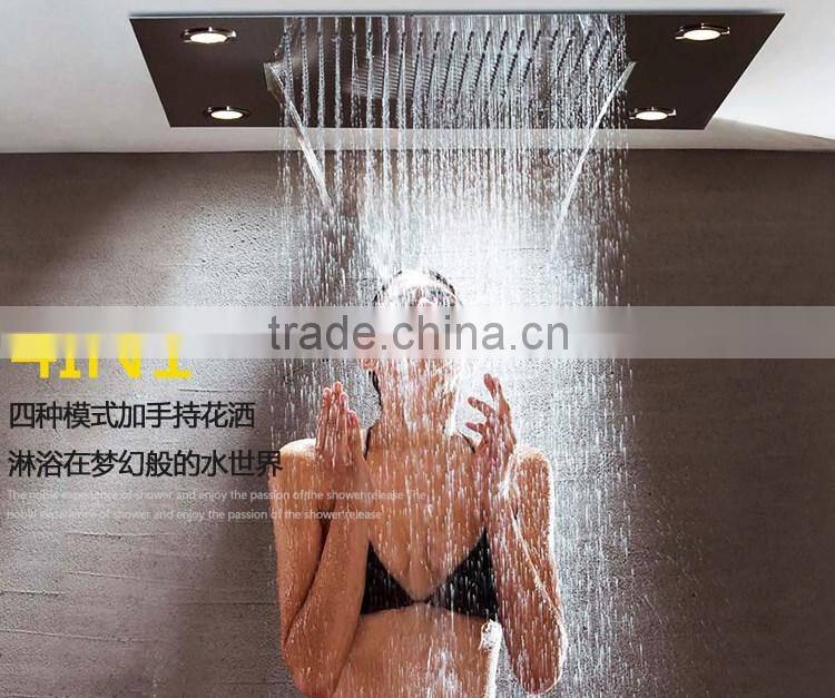 LABRAZE LE800600 shower panel with LED light and thermostatic faucet