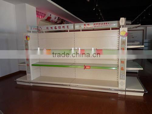 RH-HSXH01 Supermarket Cosmetic Shelf Display Rack With Light Box